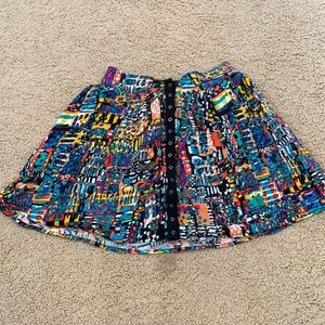 Colorful skater skirt